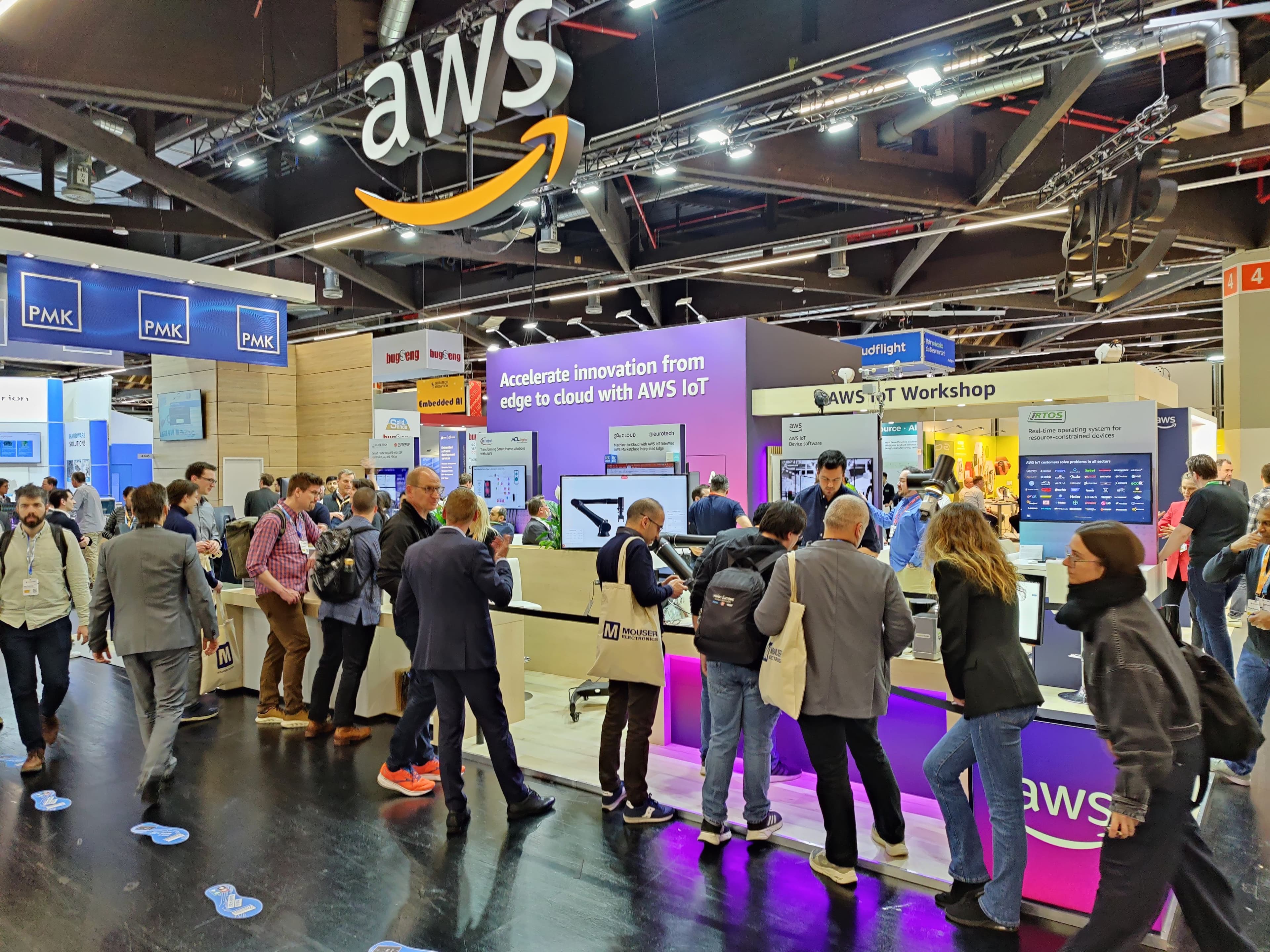 56k.Cloud on AWS Booth - Embedded World 2024